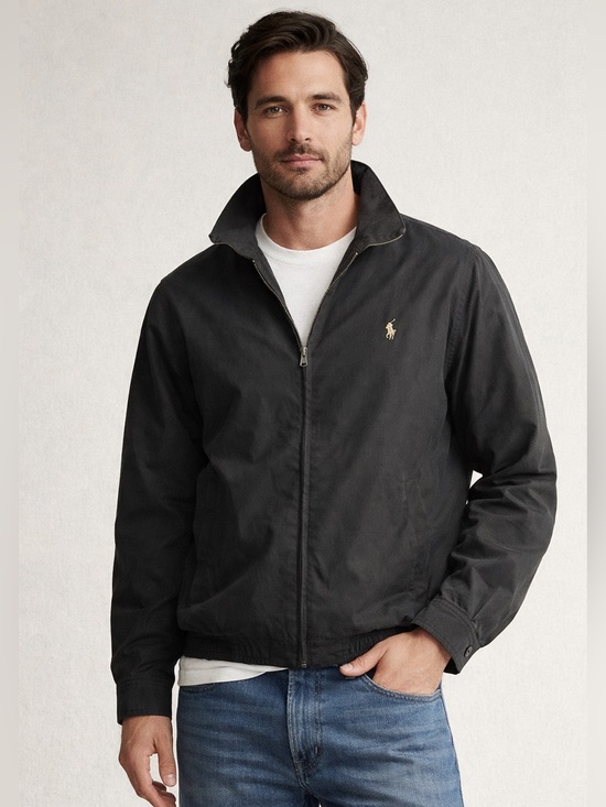 Polo Ralph Lauren Other - Polo by Ralph Lauren Black Windbreaker Harrington Jacket